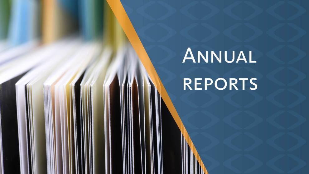 EIOPA annual activity reports